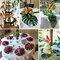 Hawaiian Party Decorations, Luau Birthday Party Decorations Hawaiian Birthday Banner Palm Leaves Hibiscus Flowers Paper Pineapples Flamingo Tropical Garland for Summer Beach Moana Party Decor